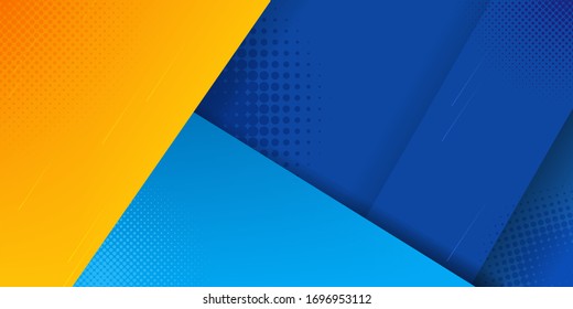 Abstract background blue yellow color, bright poster. Modern wallpaper. Vector illustration