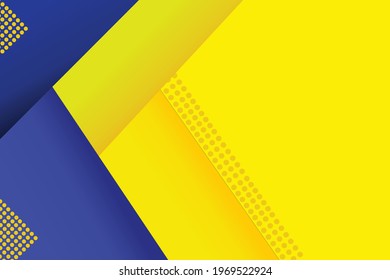 Abstract background blue yellow color, bright poster. Modern wallpaper. Vector illustration