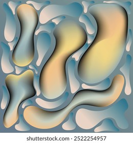 Abstract background with blue, yellow, gray shapes and gradient suitable for digital designs, presentations, web graphics, and marketing materials.