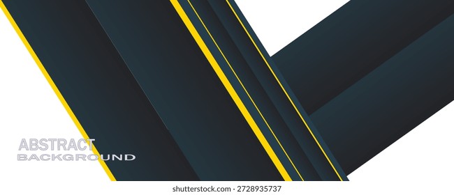 Fundo abstrato listras de linha amarela azul com conceito corporativo moderno para design de apresentação
