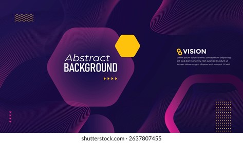 abstract background blue yellow pink purple dark theme color