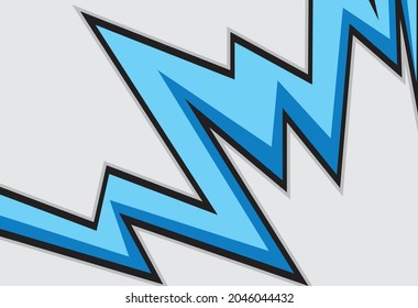 Abstract background with blue zigzag line pattern