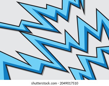 Fondo abstracto con un patrón de línea de zigzag colorido