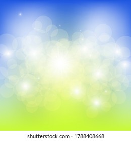 
Abstract background blue-blue design with glowing lights vector illustration