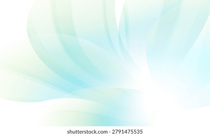 Abstract background with blue-green petals
