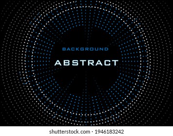 abstract background. blue,white and gray circle on black background isolated.music pattern