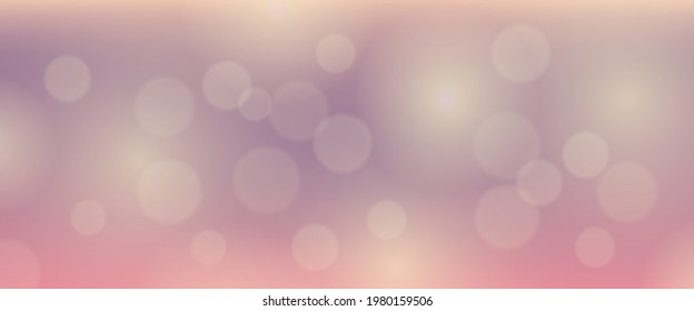 Abstrakter Hintergrund mit unscharfem Bokeh-Lichteffekt. Moderne, farbenfrohe, kreisförmige, unscharfe helle Umgebung. Vektorgrafik