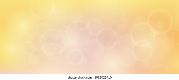 Abstract background with blur bokeh light effect. Modern colorful circular blur light backdrop. Vector illustration