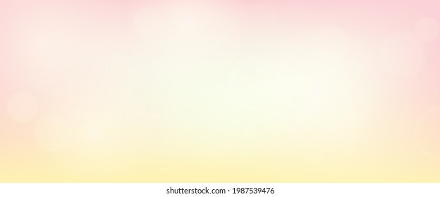 Abstract background with blur bokeh light effect. Modern colorful circular blur light backdrop. Vector illustration