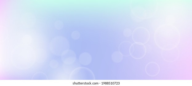Abstract background with blur bokeh light effect. Modern colorful circular blur light backdrop. Vector illustration