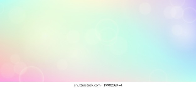 Abstrakter Hintergrund mit unscharfem Bokeh-Lichteffekt. Moderne, farbenfrohe, kreisförmige, unscharfe helle Umgebung. Vektorgrafik