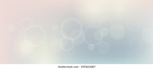 Abstract background with blur bokeh light effect. Modern colorful circular blur light backdrop. Vector illustration