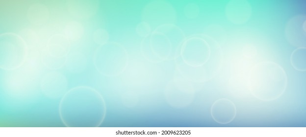 Abstract background with blur bokeh light effect. Modern colorful circular blur light backdrop. Vector illustration