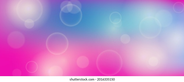 Abstract background with blur bokeh light effect. Modern colorful circular blur light backdrop. Vector illustration