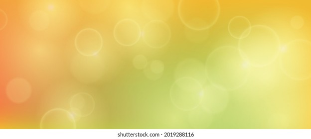 Abstract background with blur bokeh light effect. Modern colorful circular blur light backdrop. Vector illustration
