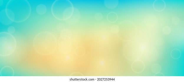 Abstract background with blur bokeh light effect. Modern colorful circular blur light backdrop. Vector illustration