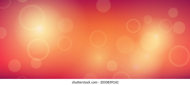 Abstract background with blur bokeh light effect. Modern colorful circular blur light backdrop. Vector illustration