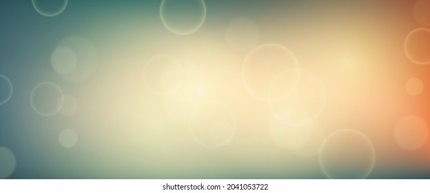 Abstract background with blur bokeh light effect. Modern colorful circular blur light backdrop. Vector illustration