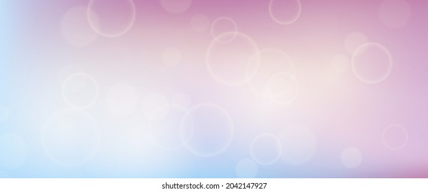 Abstract background with blur bokeh light effect. Modern colorful circular blur light backdrop. Vector illustration