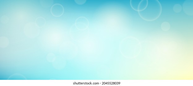 Abstract background with blur bokeh light effect. Modern colorful circular blur light backdrop. Vector illustration