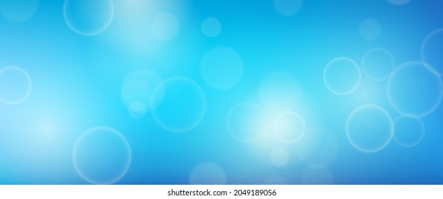 Abstract background with blur bokeh light effect. Modern colorful circular blur light backdrop. Vector illustration