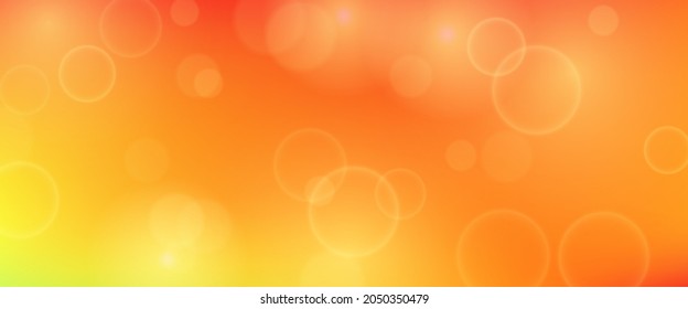 Abstract background with blur bokeh light effect. Modern colorful circular blur light backdrop. Vector illustration