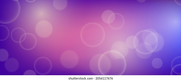 Abstrakter Hintergrund mit unscharfem Bokeh-Lichteffekt. Moderne, farbenfrohe, kreisförmige, unscharfe helle Umgebung. Vektorgrafik