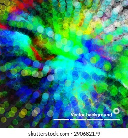 Abstract background with blur dots and lines on theme digital technology and internet
