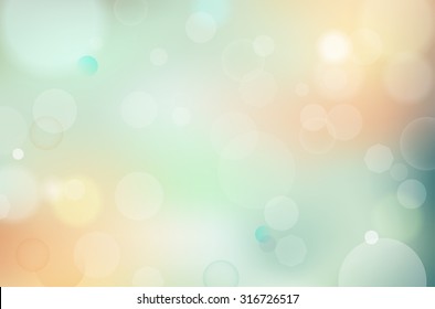 Abstract background with blur lights - vector illustration