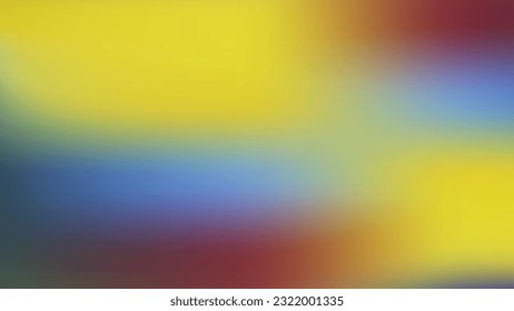 Fondo abstracto con colores borrosos, a la moda, armonía. Transición de color, degradado, amarillo, azul, rojo. Papeles para interfaces, aplicaciones, smartphones. Copiar espacio