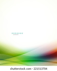 Abstract background, blur waves with shadows