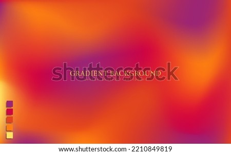 Abstract background with blurred bright multicolored gradient. Vibrant colorful fluid wallpaper with color palette. Template of modern digital backdrop, web banner with smooth neon pattern