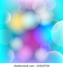 Abstract background with blurred circles.