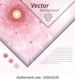 Abstract background with blurred cover and logo design. Template for web and graphic interface.