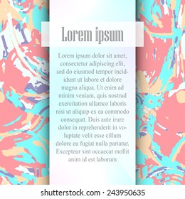 Abstract background with blurred cover and logo design. Template for web and graphic interface.