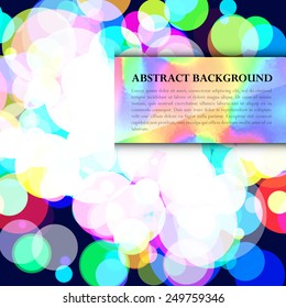 Abstract background with blurred cover and logo design. Template for web and graphic interface.