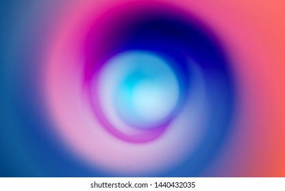 Abstract background with blurred fluid gradient. Liquid design in spiral shape of trendy vivid colors. Minimal poster with gradual blend between shades. Vector illustration