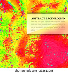 Abstract Background with blurred glassy banner.