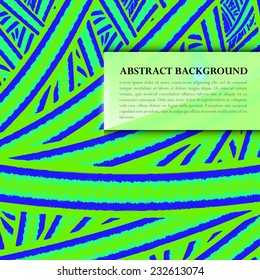Abstract Background with blurred glassy banner.