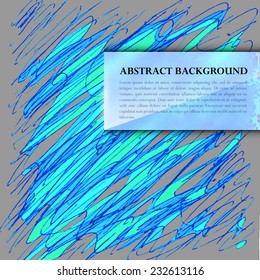 Abstract Background with blurred glassy banner.