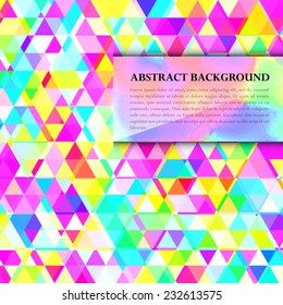 Abstract Background with blurred glassy banner.