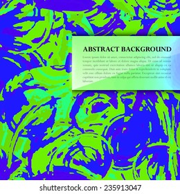 Abstract Background with blurred glassy banner.