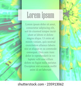 Abstract Background with blurred glassy banner.