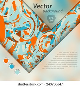 Abstract Background with blurred glassy banner.