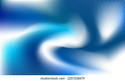 Fondo abstracto con gradiente borroso y formas de tonos blancos y azules brillantes. Ilustración del vector