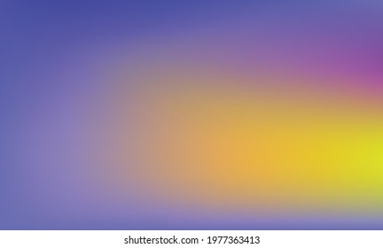 Abstract Background Blurred and Gradient Mesh , Purple  and Yellow color, Vector illustration