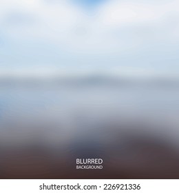 Abstract Background - Blurred Image - Beach in New Zealand