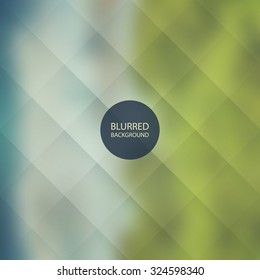 Abstract Background with Blurred Image - Blue and Green