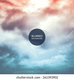 Abstract Background - Blurred Image - Clouds on the Sky