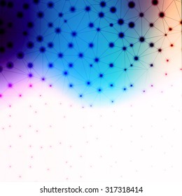 Abstract Background. Blurred Image and geometric elements.